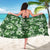 Hawaiian Quilt Pattern Sarong Hibiscus and Tribal Element Vintage Green Vibe LT03 - Polynesian Pride