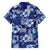 Hawaiian Quilt Pattern Hawaiian Shirt Hibiscus and Tribal Element Vintage Blue Vibe LT03 - Polynesian Pride