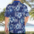 Hawaiian Quilt Pattern Hawaiian Shirt Hibiscus and Tribal Element Vintage Blue Vibe LT03 - Polynesian Pride