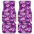 Hawaiian Quilt Pattern Car Mats Hibiscus and Tribal Element Vintage Purple Vibe LT03 Purple - Polynesian Pride