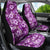 Hawaiian Quilt Pattern Car Seat Cover Hibiscus and Tribal Element Vintage Purple Vibe LT03 - Polynesian Pride