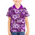 Hawaiian Quilt Pattern Family Matching Short Sleeve Bodycon Dress and Hawaiian Shirt Hibiscus and Tribal Element Vintage Purple Vibe LT03 Son's Shirt Purple - Polynesian Pride