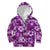 Hawaiian Quilt Pattern Kid Hoodie Hibiscus and Tribal Element Vintage Purple Vibe LT03 Zip Hoodie Purple - Polynesian Pride