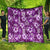 Hawaiian Quilt Pattern Quilt Hibiscus and Tribal Element Vintage Purple Vibe LT03 - Polynesian Pride