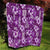 Hawaiian Quilt Pattern Quilt Hibiscus and Tribal Element Vintage Purple Vibe LT03 - Polynesian Pride