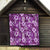 Hawaiian Quilt Pattern Quilt Hibiscus and Tribal Element Vintage Purple Vibe LT03 - Polynesian Pride