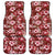 Hawaiian Quilt Pattern Car Mats Hibiscus and Tribal Element Vintage Red Vibe LT03 Red - Polynesian Pride