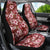 Hawaiian Quilt Pattern Car Seat Cover Hibiscus and Tribal Element Vintage Red Vibe LT03 - Polynesian Pride