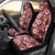 Hawaiian Quilt Pattern Car Seat Cover Hibiscus and Tribal Element Vintage Red Vibe LT03 - Polynesian Pride