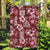 Hawaiian Quilt Pattern Garden Flag Hibiscus and Tribal Element Vintage Red Vibe LT03 Garden Flag Red - Polynesian Pride