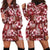 Hawaiian Quilt Pattern Hoodie Dress Hibiscus and Tribal Element Vintage Red Vibe LT03 - Polynesian Pride