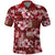 Hawaiian Quilt Pattern Polo Shirt Hibiscus and Tribal Element Vintage Red Vibe LT03 Red - Polynesian Pride