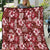 Hawaiian Quilt Pattern Quilt Hibiscus and Tribal Element Vintage Red Vibe LT03 Red - Polynesian Pride