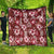 Hawaiian Quilt Pattern Quilt Hibiscus and Tribal Element Vintage Red Vibe LT03 - Polynesian Pride