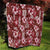 Hawaiian Quilt Pattern Quilt Hibiscus and Tribal Element Vintage Red Vibe LT03 - Polynesian Pride