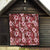 Hawaiian Quilt Pattern Quilt Hibiscus and Tribal Element Vintage Red Vibe LT03 - Polynesian Pride