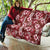 Hawaiian Quilt Pattern Quilt Hibiscus and Tribal Element Vintage Red Vibe LT03 - Polynesian Pride