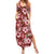 Hawaiian Quilt Pattern Summer Maxi Dress Hibiscus and Tribal Element Vintage Red Vibe LT03 Women Red - Polynesian Pride