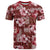 Hawaiian Quilt Pattern T Shirt Hibiscus and Tribal Element Vintage Red Vibe LT03 Red - Polynesian Pride