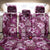 Hawaiian Quilt Pattern Back Car Seat Cover Hibiscus and Tribal Element Vintage Pink Vibe LT03