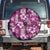 Hawaiian Quilt Pattern Spare Tire Cover Hibiscus and Tribal Element Vintage Pink Vibe LT03 Pink - Polynesian Pride