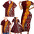 Tonga Feletoa Kupesi Fakatonga Family Matching Short Sleeve Bodycon Dress and Hawaiian Shirt LT03 - Polynesian Pride