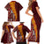 Tonga Feletoa Kupesi Fakatonga Family Matching Short Sleeve Bodycon Dress and Hawaiian Shirt LT03 - Polynesian Pride