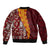 Tonga Feletoa Kupesi Fakatonga Sleeve Zip Bomber Jacket LT03 - Polynesian Pride