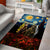 New Zealand and Australia ANZAC Day Area Rug Kiwi Bird and Kangaroo Soldier Starry Night Style LT03 - Polynesian Pride