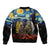 New Zealand and Australia ANZAC Day Bomber Jacket Kiwi Bird and Kangaroo Soldier Starry Night Style LT03 - Polynesian Pride