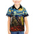 New Zealand and Australia ANZAC Day Family Matching Mermaid Dress and Hawaiian Shirt Kiwi Bird and Kangaroo Soldier Starry Night Style LT03 Son's Shirt Black - Polynesian Pride