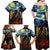 New Zealand and Australia ANZAC Day Family Matching Off Shoulder Maxi Dress and Hawaiian Shirt Kiwi Bird and Kangaroo Soldier Starry Night Style LT03 - Polynesian Pride