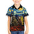 New Zealand and Australia ANZAC Day Family Matching Off Shoulder Maxi Dress and Hawaiian Shirt Kiwi Bird and Kangaroo Soldier Starry Night Style LT03 Son's Shirt Black - Polynesian Pride