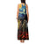 New Zealand and Australia ANZAC Day Tank Maxi Dress Kiwi Bird and Kangaroo Soldier Starry Night Style LT03 - Polynesian Pride