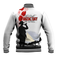 Tokelau ANZAC Day Baseball Jacket Lest We Forget Red Poppy Flowers and Soldier LT03 - Polynesian Pride