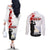 Tokelau ANZAC Day Couples Matching Off The Shoulder Long Sleeve Dress and Long Sleeve Button Shirt Lest We Forget Red Poppy Flowers and Soldier LT03 - Polynesian Pride