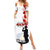 Tokelau ANZAC Day Summer Maxi Dress Lest We Forget Red Poppy Flowers and Soldier LT03 Women White - Polynesian Pride