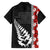 New Zealand ANZAC Day Family Matching Off Shoulder Short Dress and Hawaiian Shirt Soldier Silver Fern with Red Poppies Flower Maori Style LT03 - Polynesian Pride