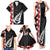 New Zealand ANZAC Day Family Matching Tank Maxi Dress and Hawaiian Shirt Soldier Silver Fern with Red Poppies Flower Maori Style LT03 - Polynesian Pride