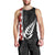 New Zealand ANZAC Day Men Tank Top Soldier Silver Fern with Red Poppies Flower Maori Style LT03 - Polynesian Pride