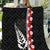 New Zealand ANZAC Day Quilt Soldier Silver Fern with Red Poppies Flower Maori Style LT03 Black - Polynesian Pride