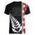 New Zealand ANZAC Day Women V Neck T Shirt Soldier Silver Fern with Red Poppies Flower Maori Style LT03 - Polynesian Pride