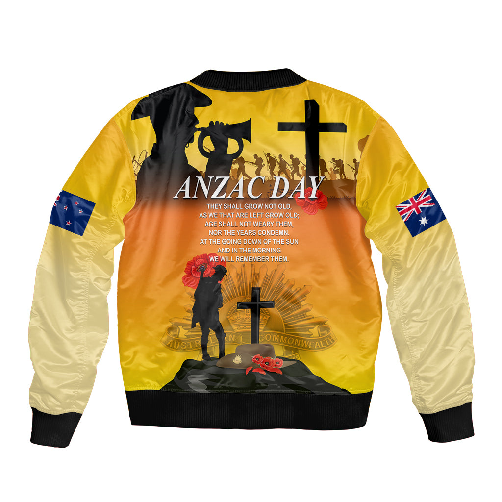 New Zealand and Australia ANZAC Day Bomber Jacket Gallipoli Lest We Forget LT03 - Polynesian Pride