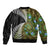 New Zealand Bomber Jacket Koru Abstract Art and Silver Fern Maori Pattern LT03 - Polynesian Pride