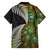 New Zealand Family Matching Off Shoulder Maxi Dress and Hawaiian Shirt Koru Abstract Art and Silver Fern Maori Pattern LT03 - Polynesian Pride