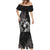 Custom New Zealand Women's Day Mermaid Dress Maori Tribal Girl and Silver Fern Pattern LT03 - Polynesian Pride