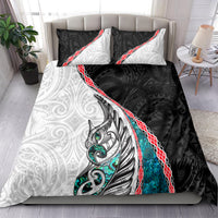 New Zealand Bedding Set Manaia Fern and Koru Maori Pattern LT03 - Polynesian Pride