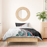 New Zealand Bedding Set Manaia Fern and Koru Maori Pattern LT03 - Polynesian Pride
