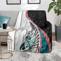 New Zealand Blanket Manaia Fern and Koru Maori Pattern LT03 - Polynesian Pride