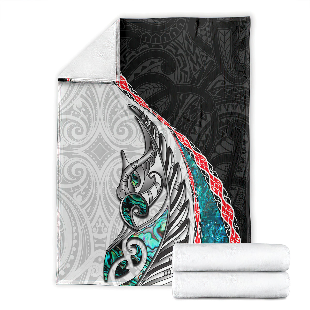 New Zealand Blanket Manaia Fern and Koru Maori Pattern LT03 - Polynesian Pride
